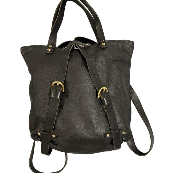Convertible Backpack Leather / Convertible Tote
Bag / Leather Backpack Women / - Picture 4 of 5